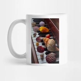 Seashells On Piano Keys Mug